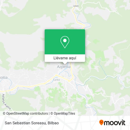 Mapa San Sebastian Soreasu