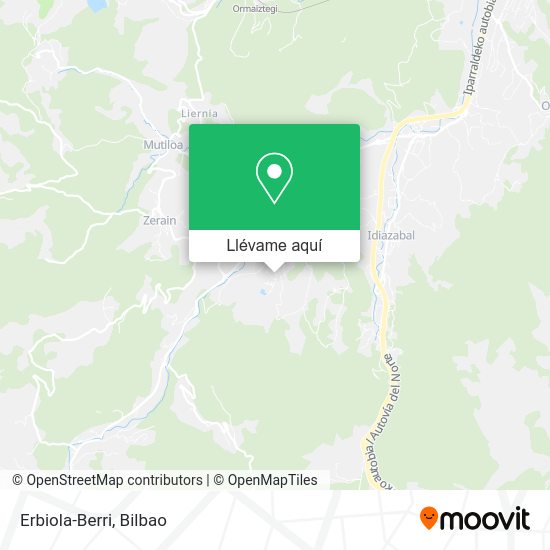 Mapa Erbiola-Berri