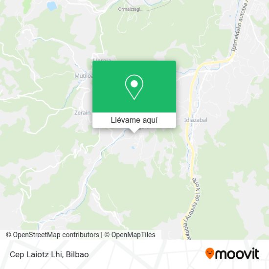 Mapa Cep Laiotz Lhi