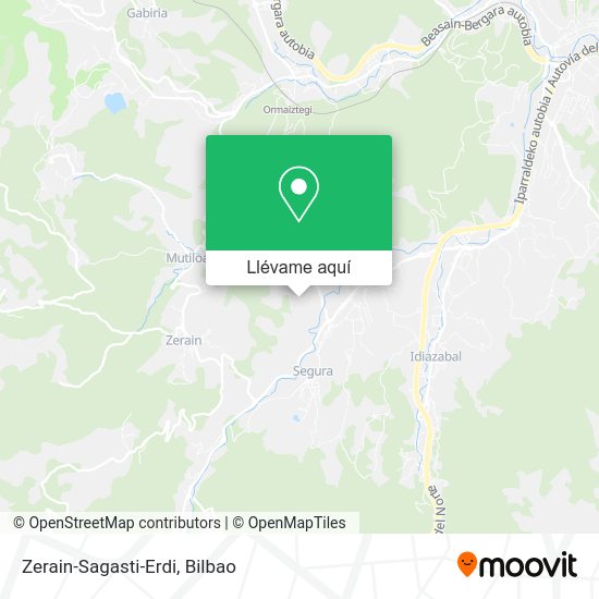 Mapa Zerain-Sagasti-Erdi