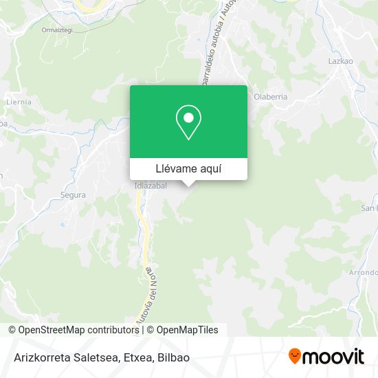 Mapa Arizkorreta Saletsea, Etxea