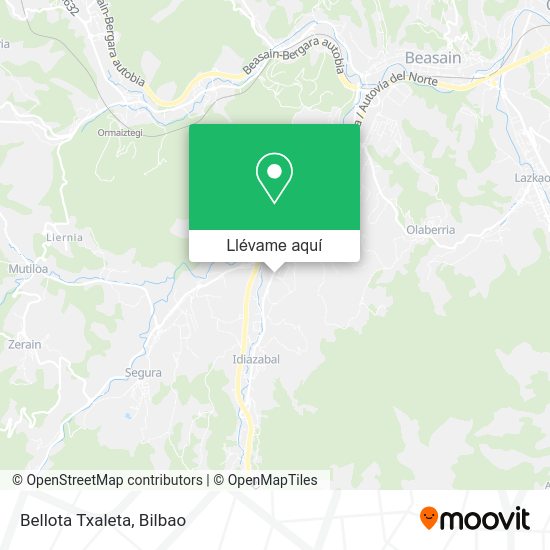 Mapa Bellota Txaleta