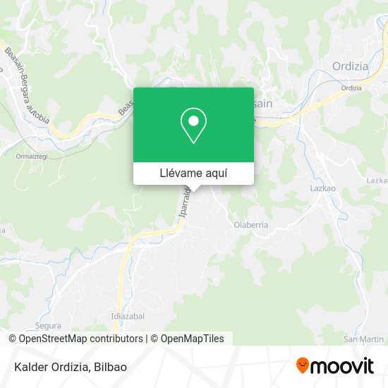 Mapa Kalder Ordizia