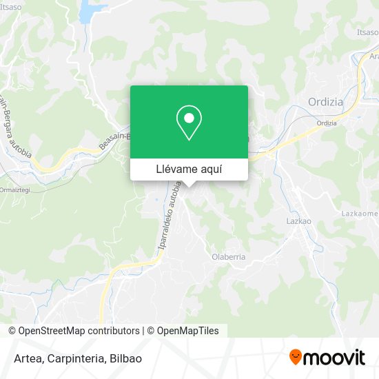 Mapa Artea, Carpinteria