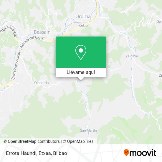 Mapa Errota Haundi, Etxea