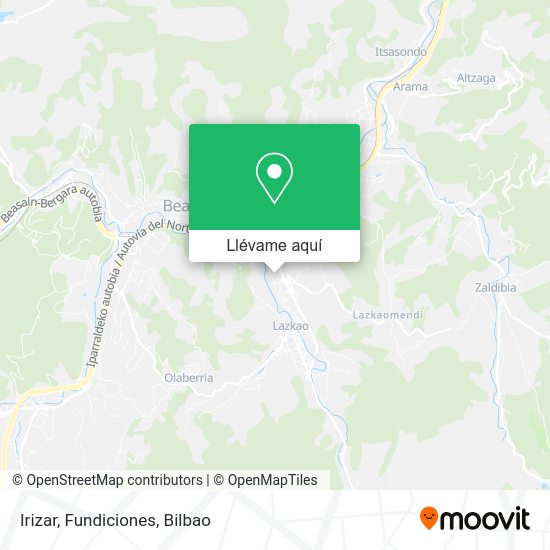 Mapa Irizar, Fundiciones