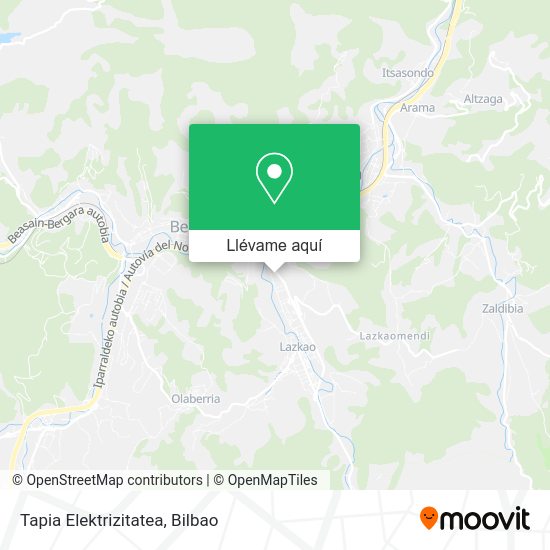 Mapa Tapia Elektrizitatea