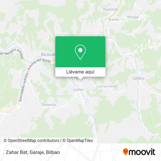 Mapa Zahar Bat, Garaje