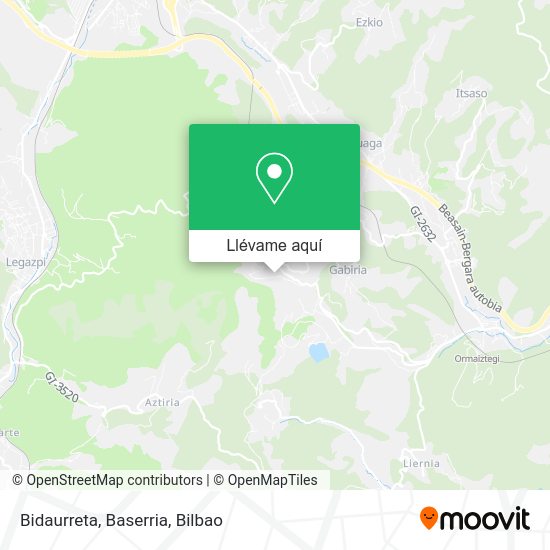 Mapa Bidaurreta, Baserria