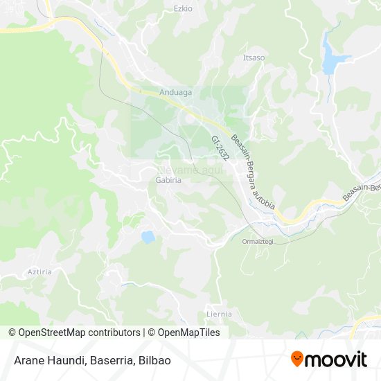 Mapa Arane Haundi, Baserria