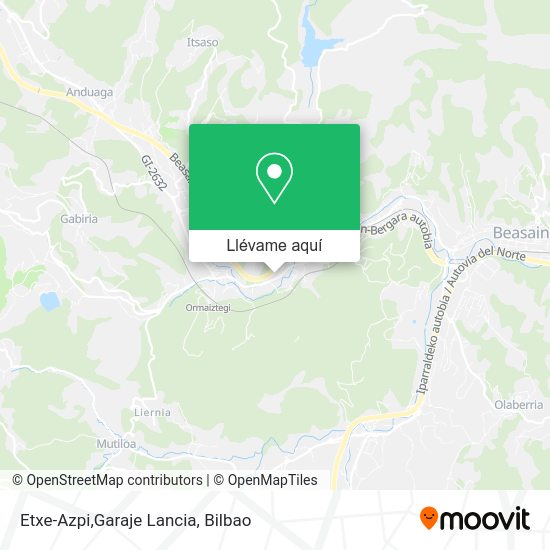 Mapa Etxe-Azpi,Garaje Lancia