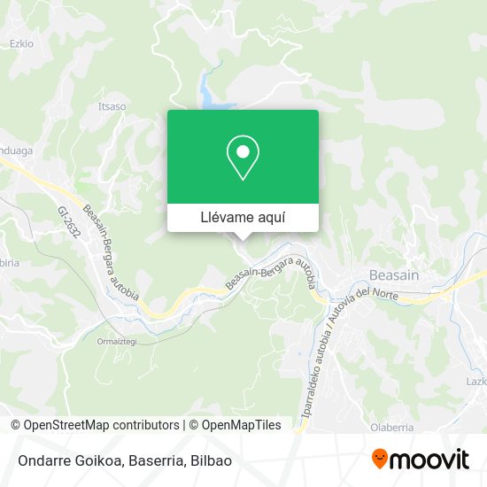 Mapa Ondarre Goikoa, Baserria