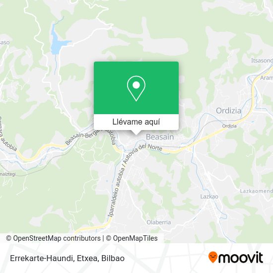 Mapa Errekarte-Haundi, Etxea