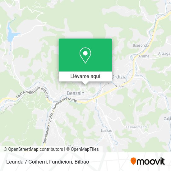 Mapa Leunda / Goiherri, Fundicion