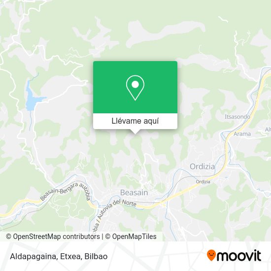 Mapa Aldapagaina, Etxea