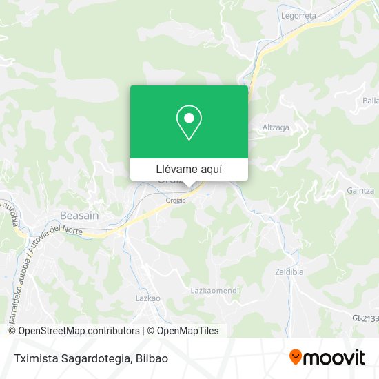 Mapa Tximista Sagardotegia