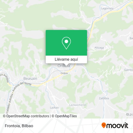 Mapa Frontoia