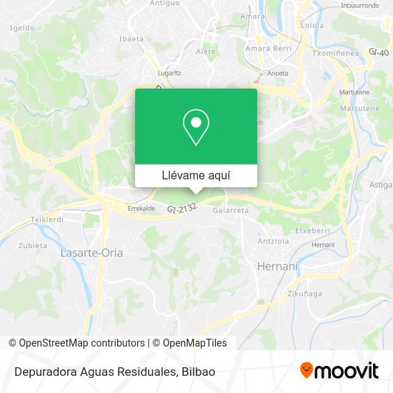 Mapa Depuradora Aguas Residuales