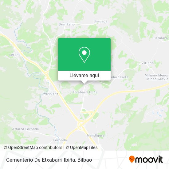 Mapa Cementerio De Etxabarri Ibiña