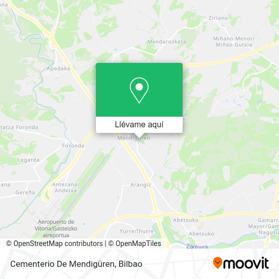 Mapa Cementerio De Mendigüren