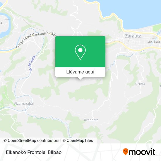 Mapa Elkanoko Frontoia