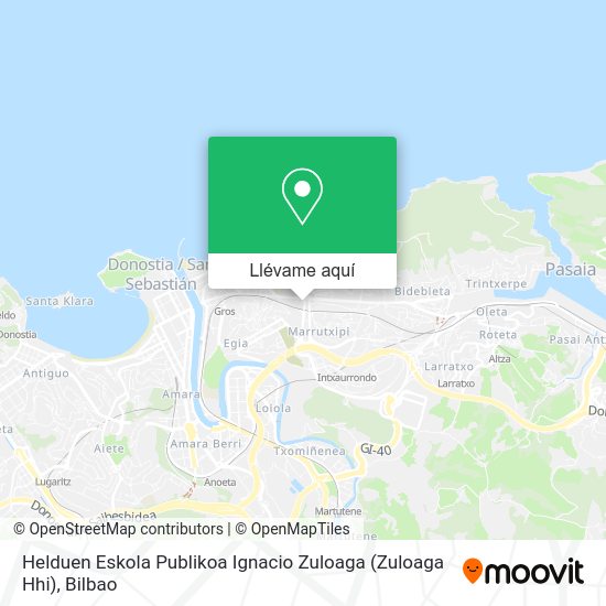 Mapa Helduen Eskola Publikoa Ignacio Zuloaga (Zuloaga Hhi)