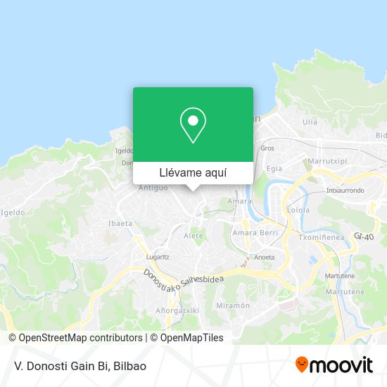 Mapa V. Donosti Gain Bi