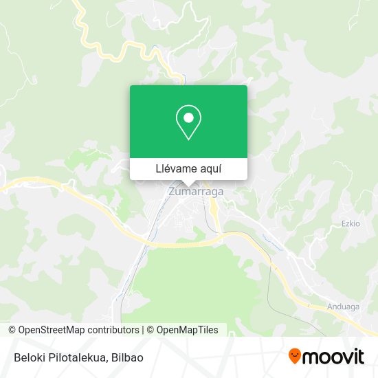 Mapa Beloki Pilotalekua