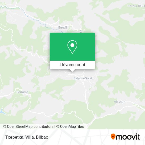 Mapa Txepetxa, Villa