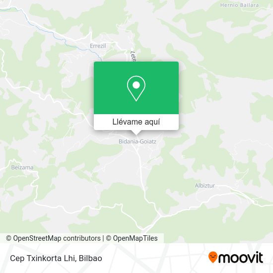 Mapa Cep Txinkorta Lhi