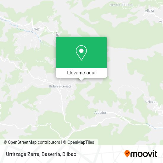 Mapa Urritzaga Zarra, Baserria
