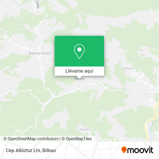 Mapa Cep Albiztur Lhi