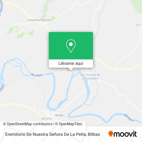 Mapa Eremitorio De Nuestra Señora De La Peña