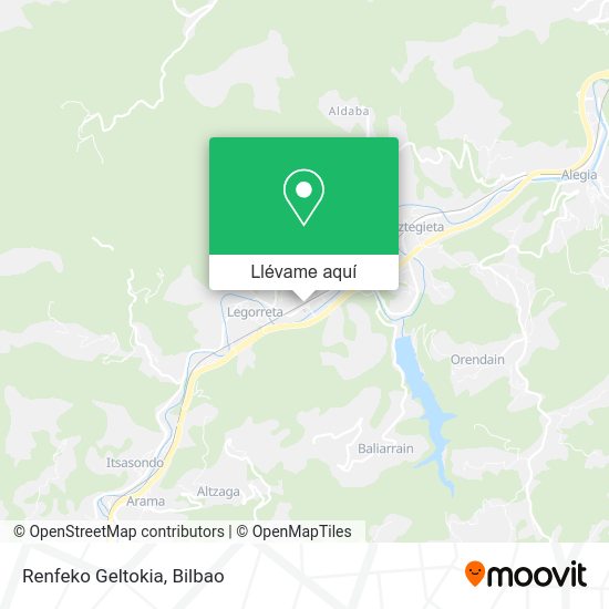 Mapa Renfeko Geltokia