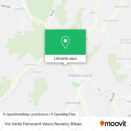 Mapa Vía Verde Ferrocarril Vasco Navarro