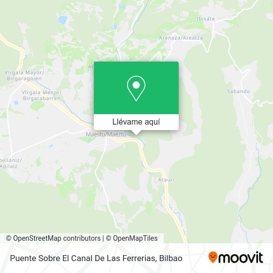 Mapa Puente Sobre El Canal De Las Ferrerias
