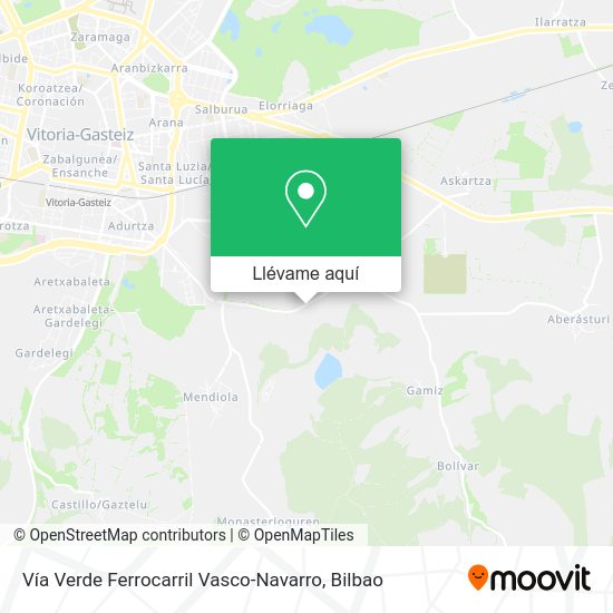 Mapa Vía Verde Ferrocarril Vasco-Navarro