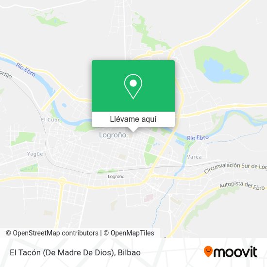 Mapa El Tacón (De Madre De Dios)