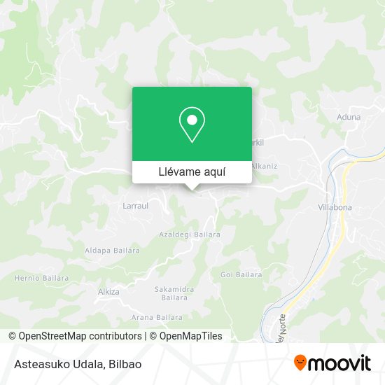 Mapa Asteasuko Udala