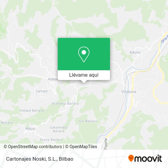 Mapa Cartonajes Noski, S.L.