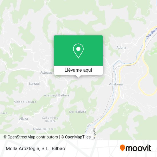 Mapa Mella Aroztegia, S.L.