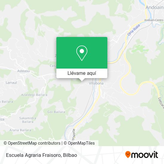 Mapa Escuela Agraria Fraisoro