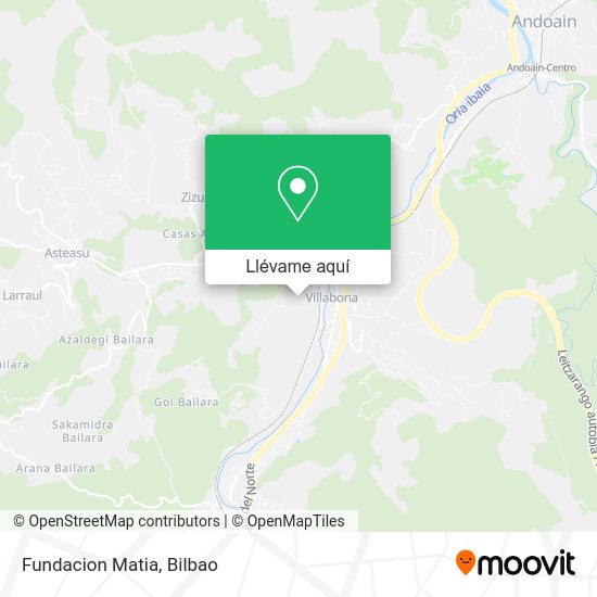 Mapa Fundacion Matia