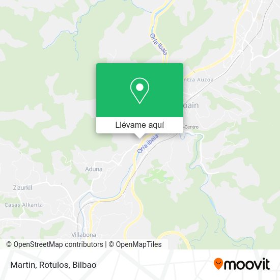 Mapa Martin, Rotulos