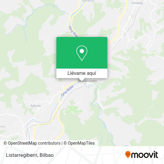Mapa Listarregiberri