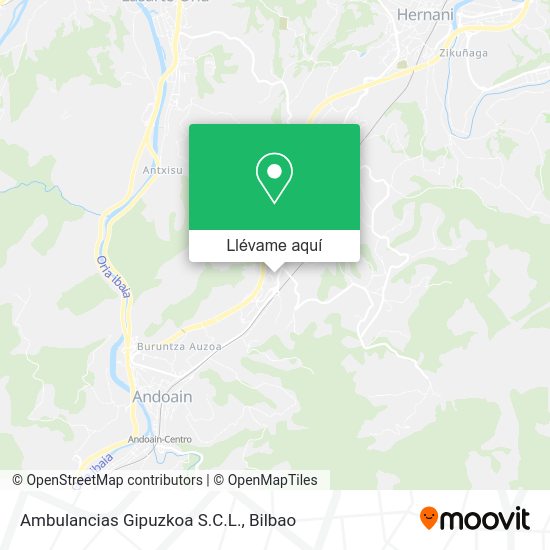 Mapa Ambulancias Gipuzkoa S.C.L.