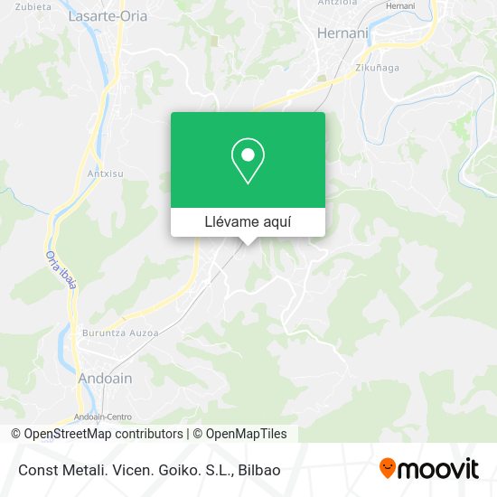 Mapa Const Metali. Vicen. Goiko. S.L.