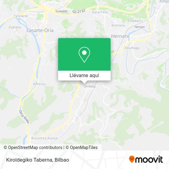 Mapa Kiroldegiko Taberna
