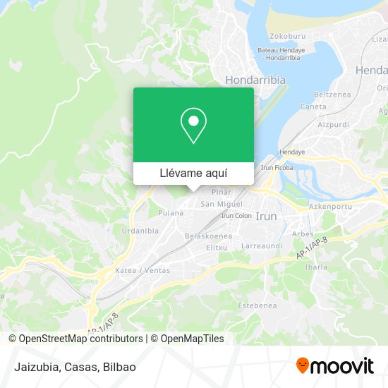 Mapa Jaizubia, Casas