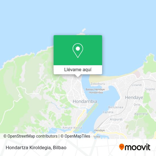 Mapa Hondartza Kiroldegia